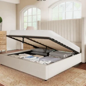 Modern King Bed with Hydraulic Storage Buy