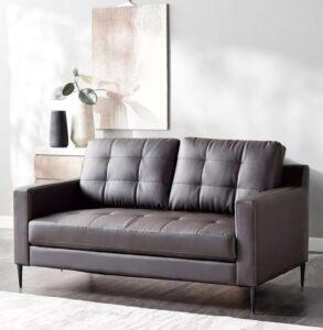 Modern Faux Leather Sofa