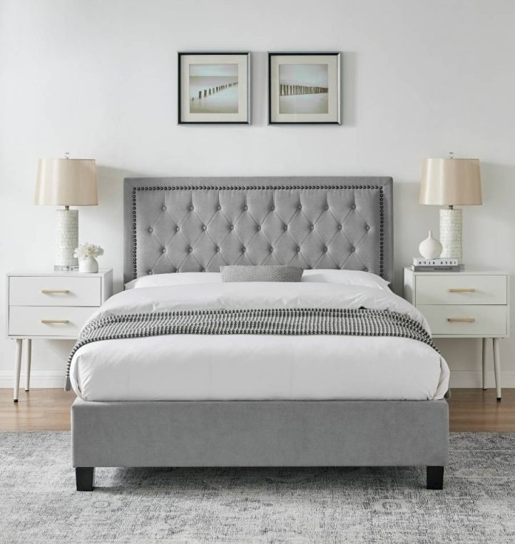 Classic Fabric Bedroom Double Bed