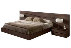 Modern King Bed with Hydraulic Storage