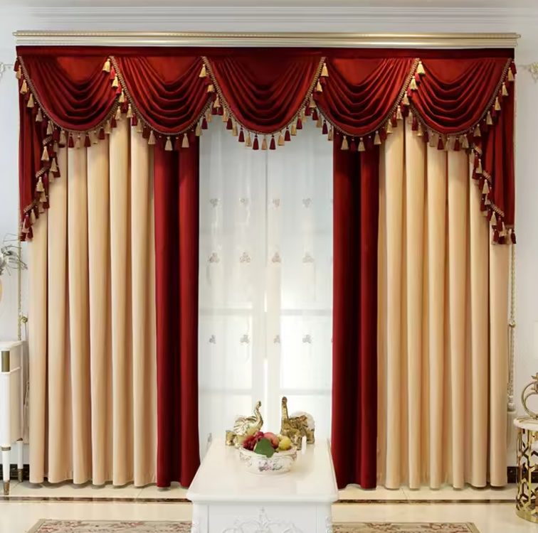 Silky Wine Curtains Buy in Buy & Dubai