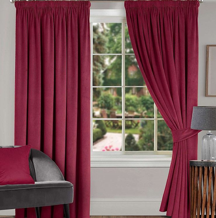 Silky Wine Curtains Buy