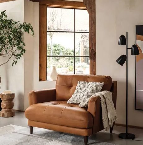 Barrick Full Leather Armchair Buy
