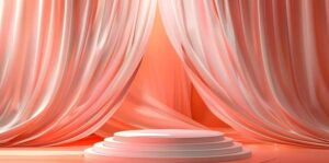 Elegant Peach Curtains Buy