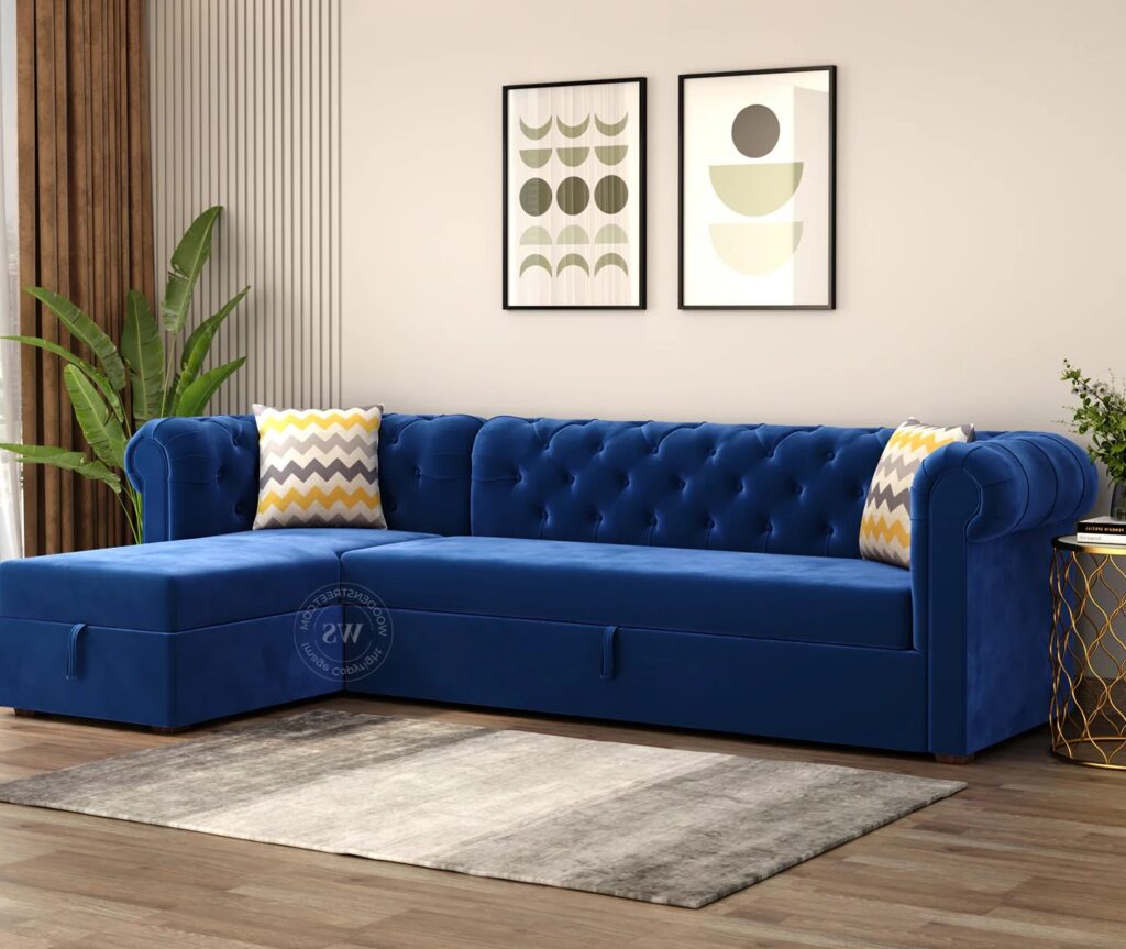 Guest Room with This L Shape Sofa Bed