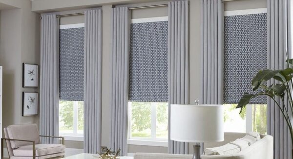 Home Breathe Style with Elegant Window Blinds and Curtains